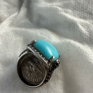 Vibrant Turquoise Stone Ring